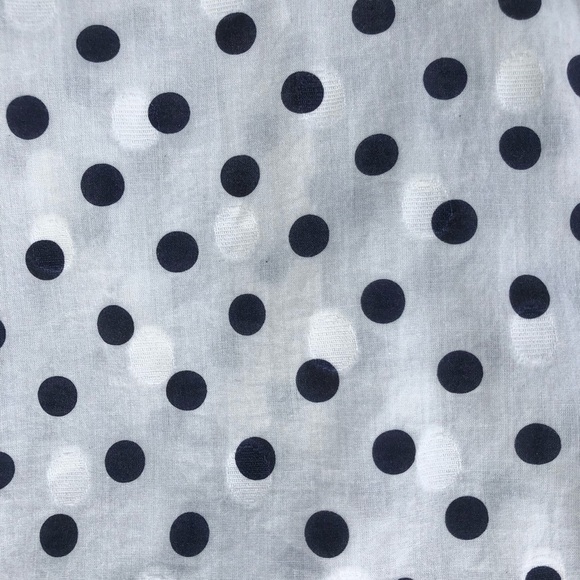 J.Crew Blue and white polkadot top - Picture 5 of 8